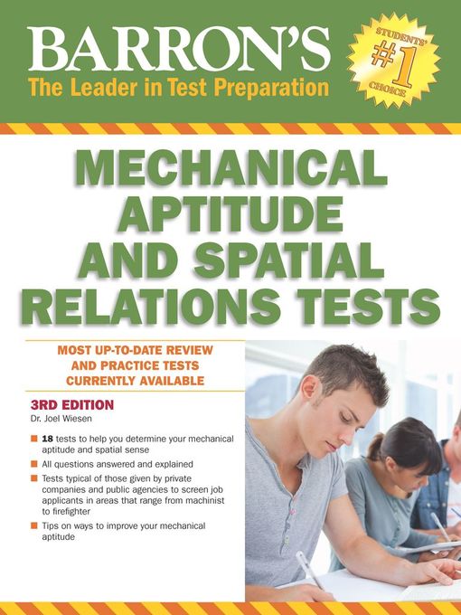 Title details for Mechanical Aptitude and Spatial Relations Test by Joel Wiesen - Available